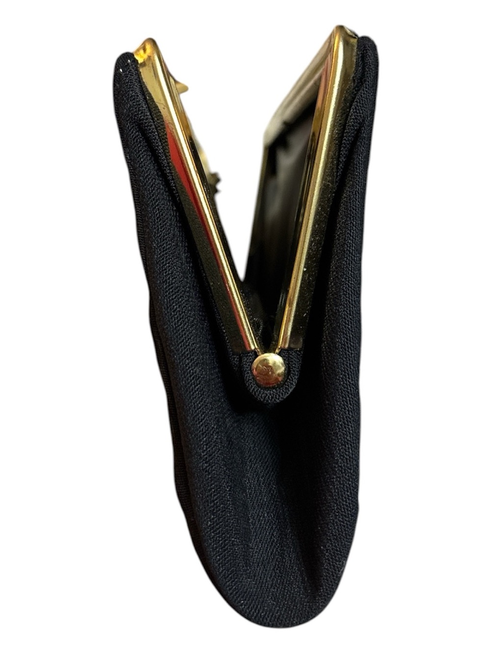 🎉BOGO 1/2🎉 VINTAGE Elegant Black Clutch with Gold Chain Strap - Picture 5 of 5